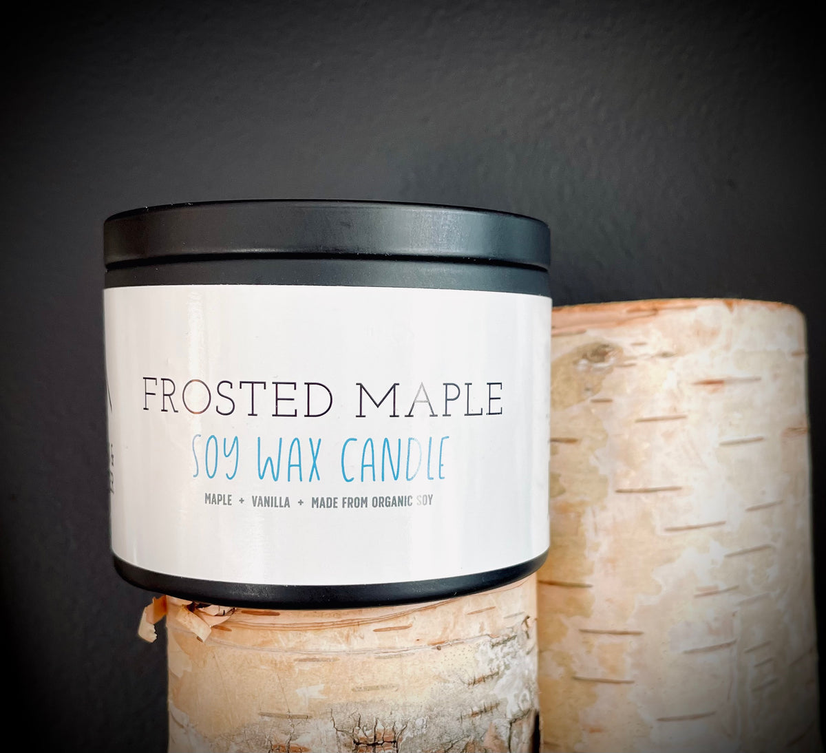 Frosted Maple Candle 100% Organic Soy – Woods & Hunter
